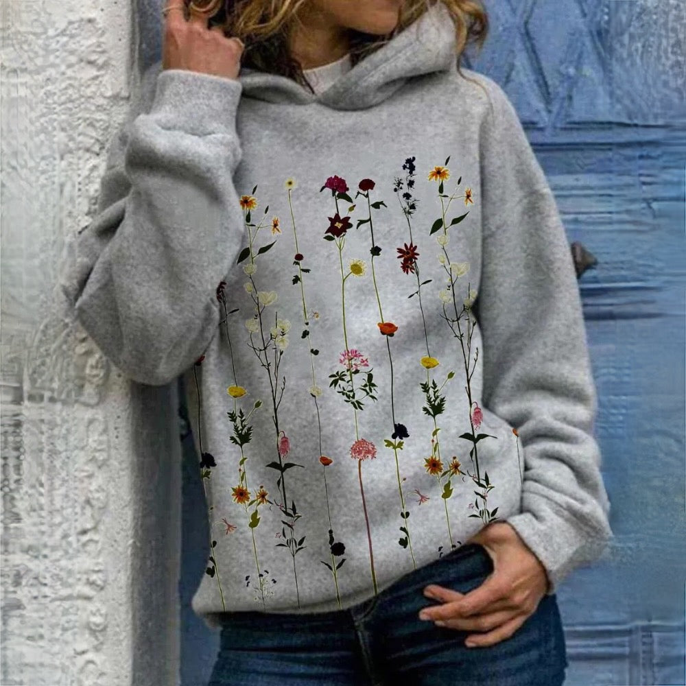 JO | Hoodie with floral print