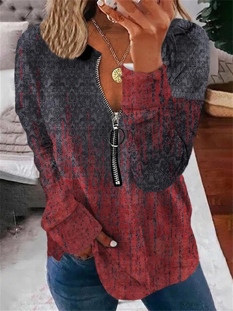 JO | Sweater with floral pattern in vintage look