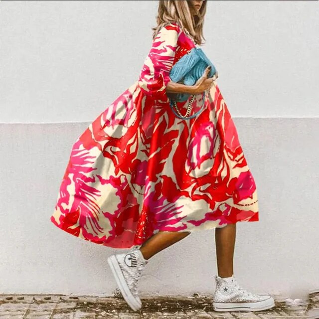 KS | Floral midi dress