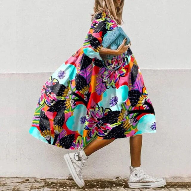 KS | Floral midi dress