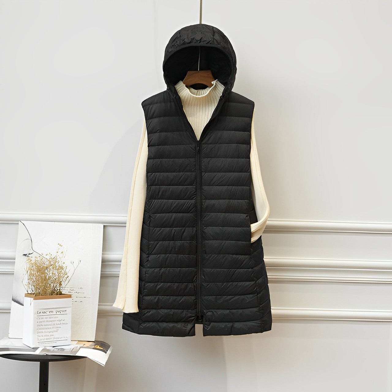 JO | Sleeveless long jacket