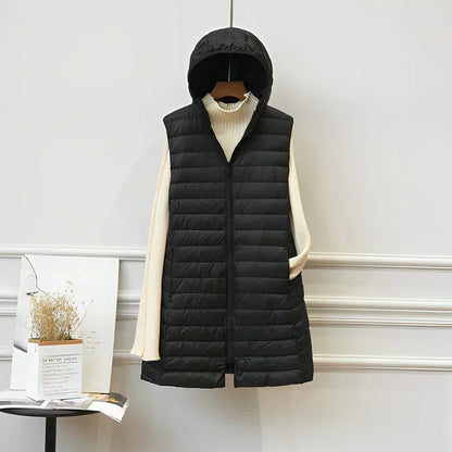 JO | long jacket without sleeves