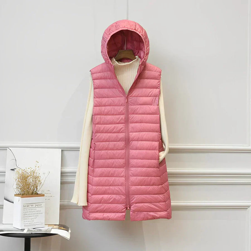 JO | long jacket without sleeves