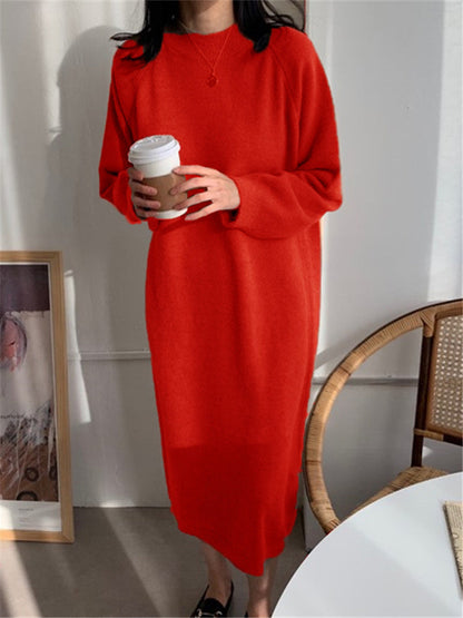 JO | Cozy knit midi dress