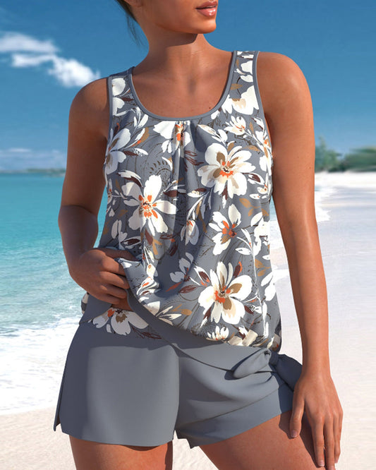 KS | Tankini with floral print