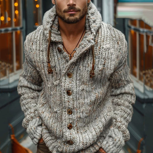 Men's Fairman Island Vintage Hooded Cardigan artswardrobe
