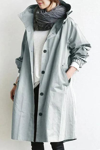 JO | long outdoor jacket with hood