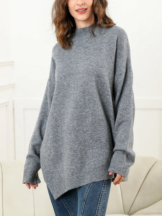 JO | Elegant sweater with side slits