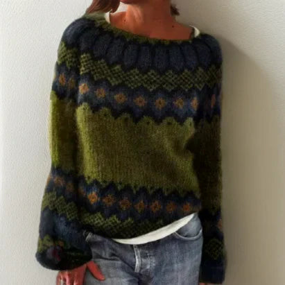 Camila | Elegant Geometric Sweater