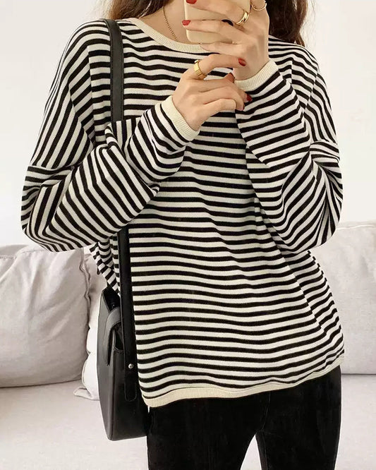 Laura® | Striped sweater blouse “Charlotte”.