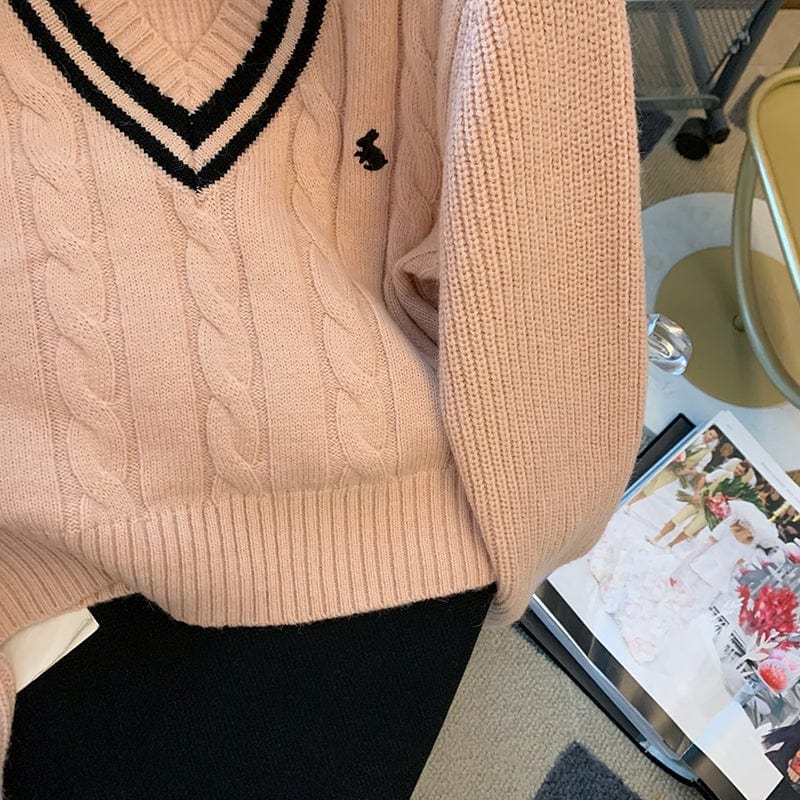 JO | Korean fashion knitted sweater