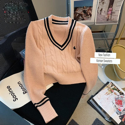 JO | Korean fashion knitted sweater