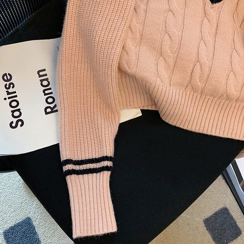 JO | Korean fashion knitted sweater