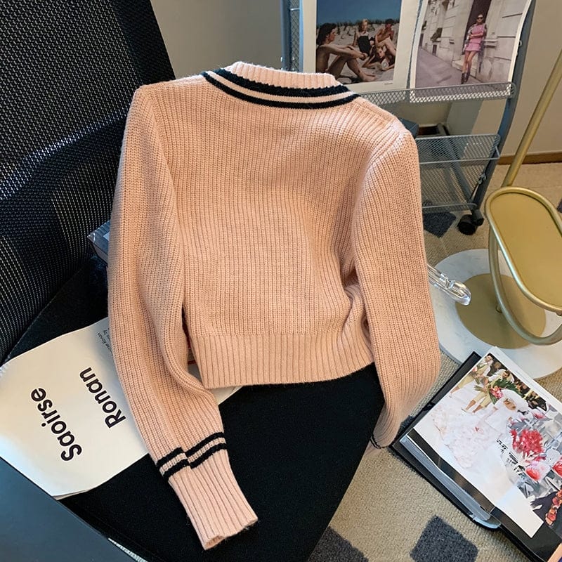 JO | Korean fashion knitted sweater