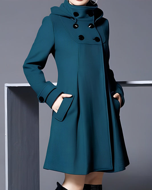 JO | pleated long quilted jacket
