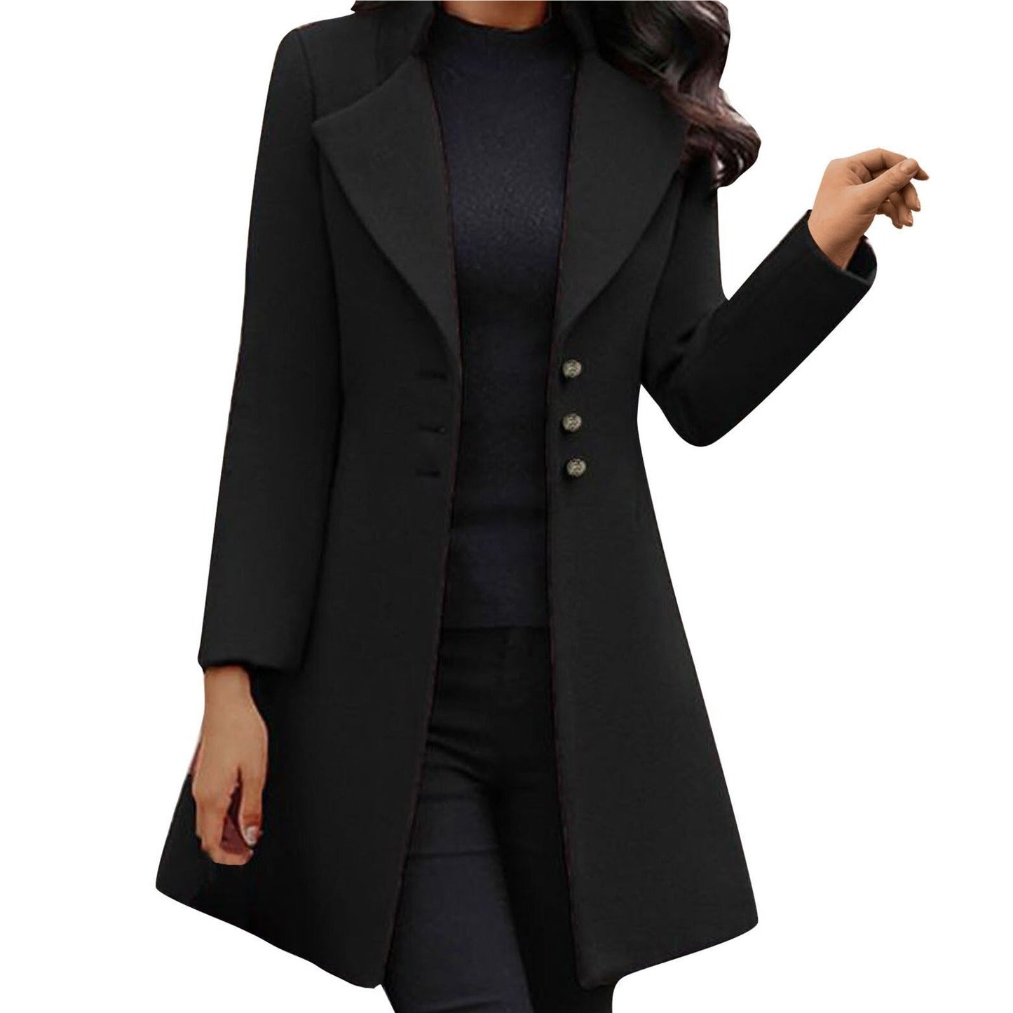 JO | Stylish long-sleeved coat for women