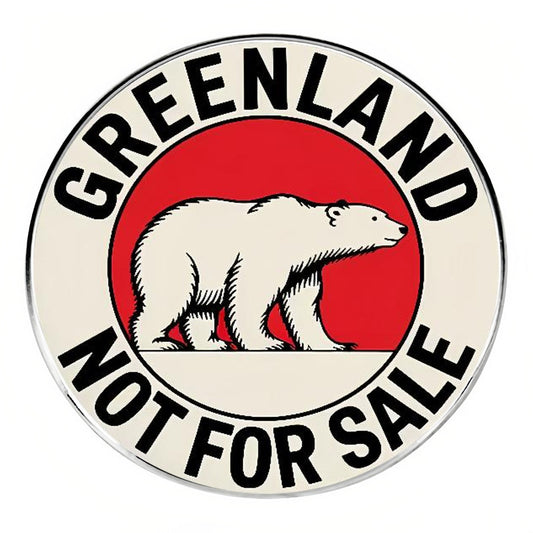 Unisex Greenland Not For Sale Brooch elevenforest