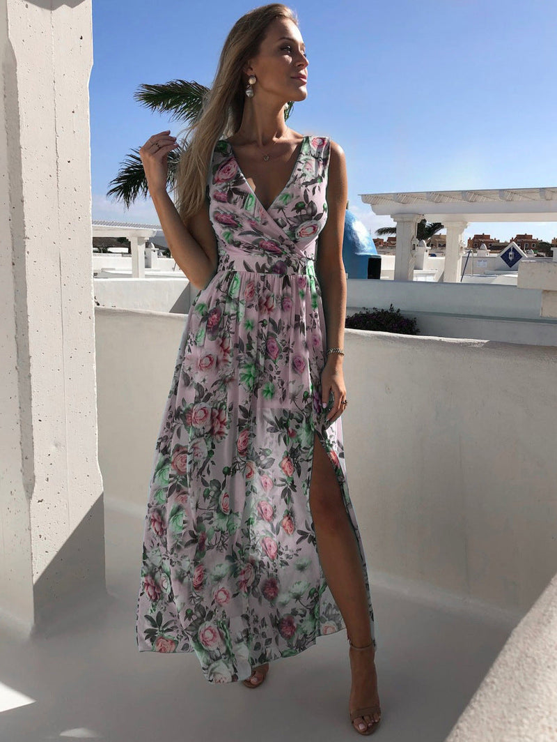 KS | Armie summer dress in printed chiffon