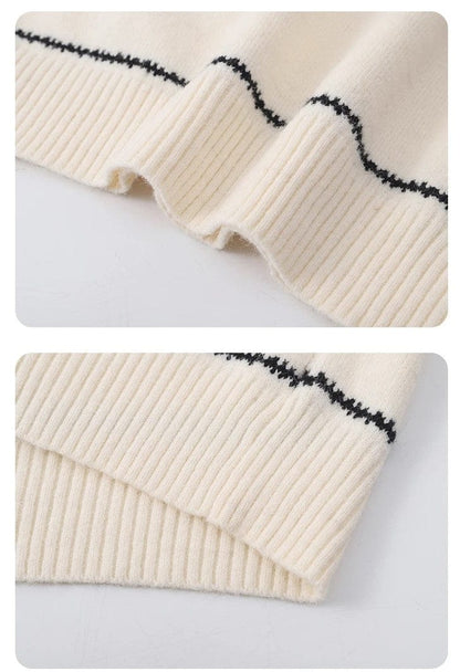 JO | Striped knitted cute sweater