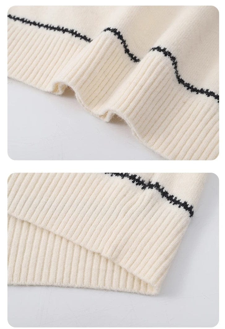 JO | Striped knitted cute sweater
