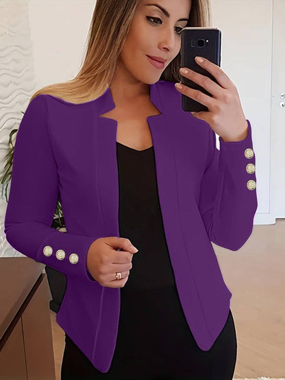 JO | casual blazer with long sleeves and buttons
