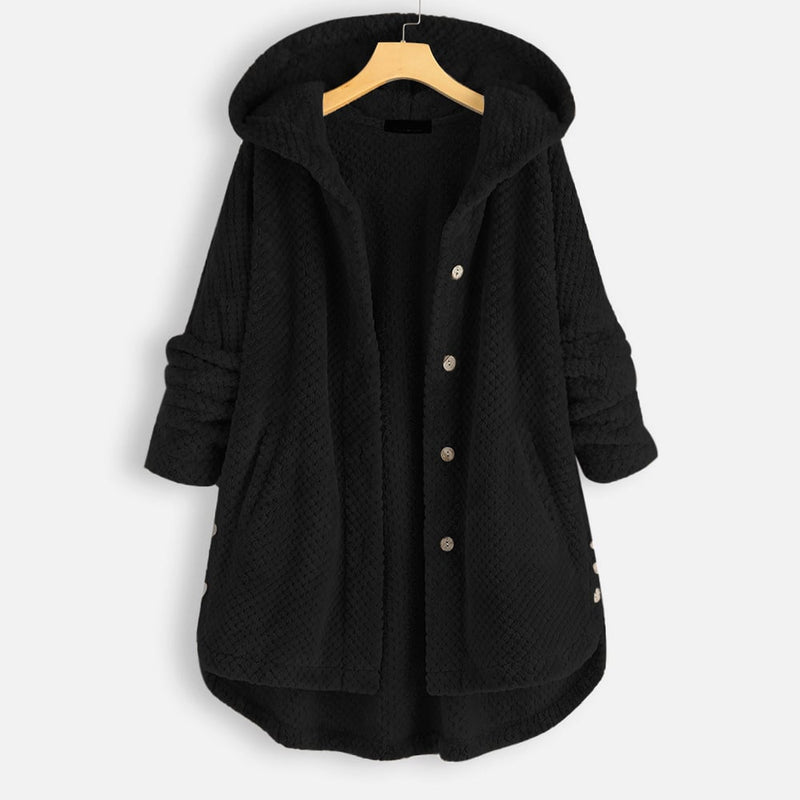JO | warm teddy jacket with hood