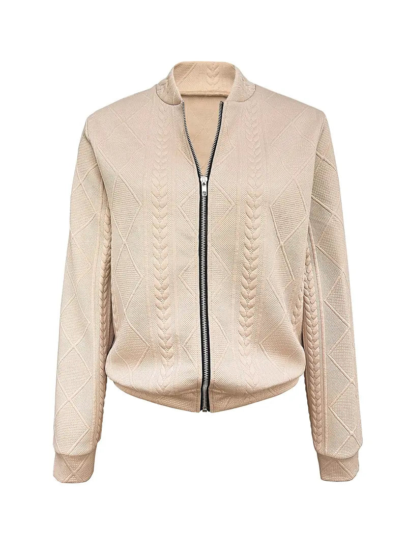JO | Structured sweater with zipper