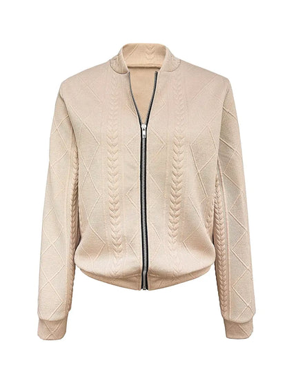 JO | Structured sweater with zipper
