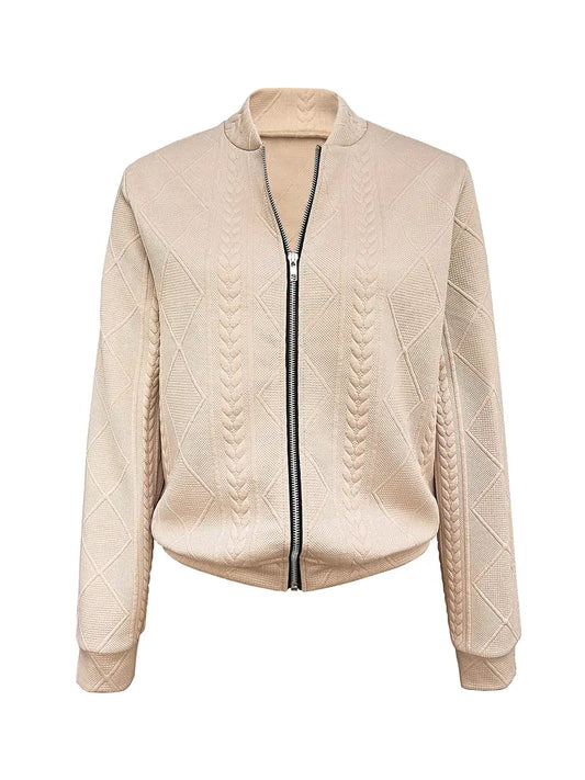JO | Structured sweater with zipper