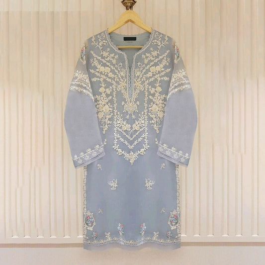 Vintage Classy Floral Lace Embroidery Art Linen Madi Dress artswardrobe