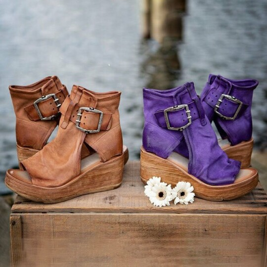 KS | Boho wedge sandals