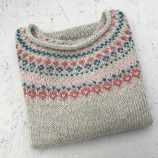 Vintage Floral Pattern Round Neck Comfy Sweater elevenforest
