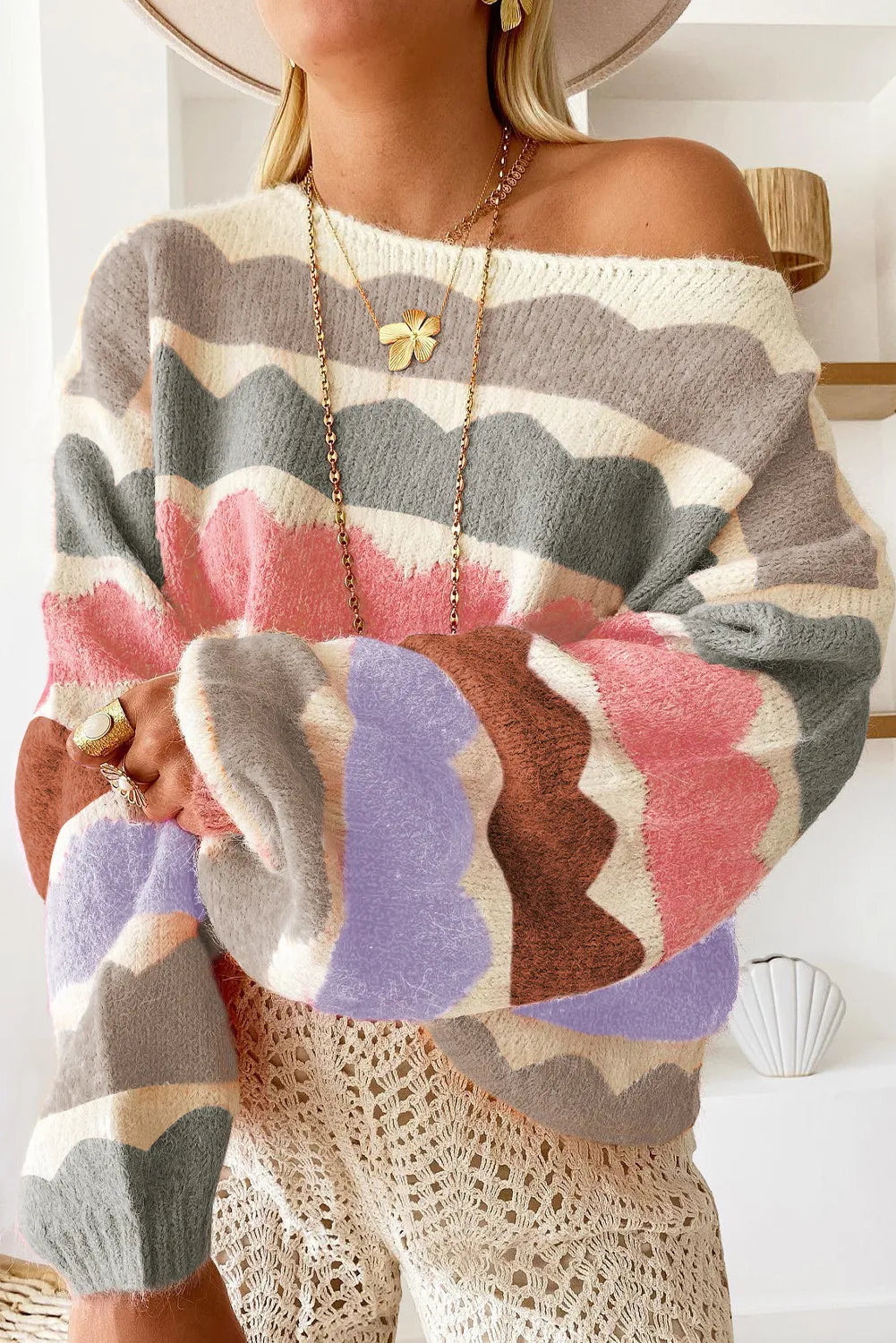 Gracefully Designed Sweater