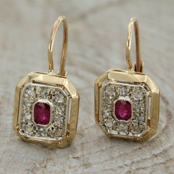 Delicate Artisan Gold Earring