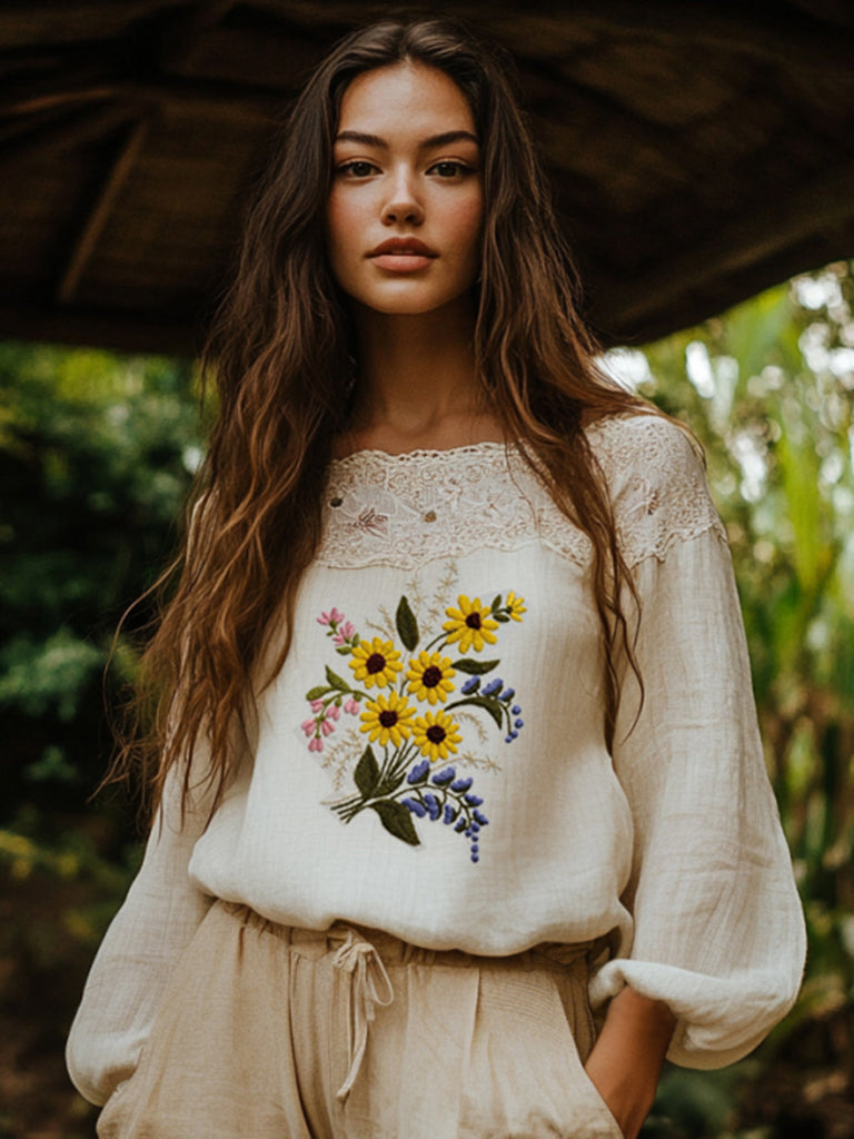 Timeless Vintage Style Blouse