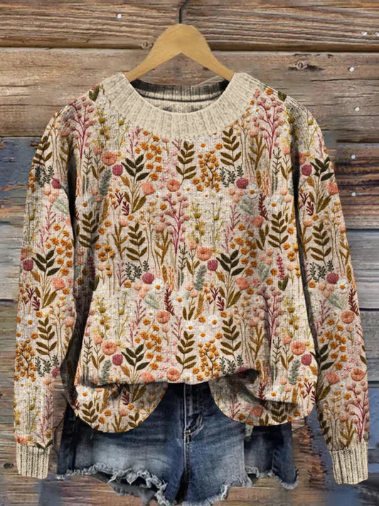 Maria® | Comfortable floral sweater