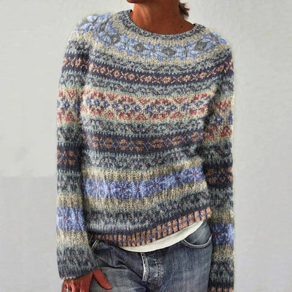 JO | Geometric patterned sweater in vintage style