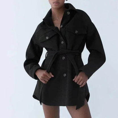 JO | Ladies' shirt jacket with belt