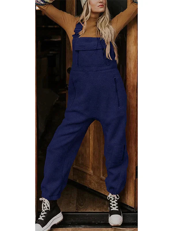 JO | Women's fleece thermal overall with zipped pockets
