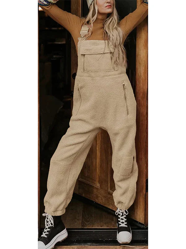 JO | Women's fleece thermal overall with zipped pockets