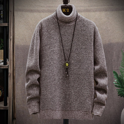 Men's Turtleneck Casual Pullover Sweater elevenforest