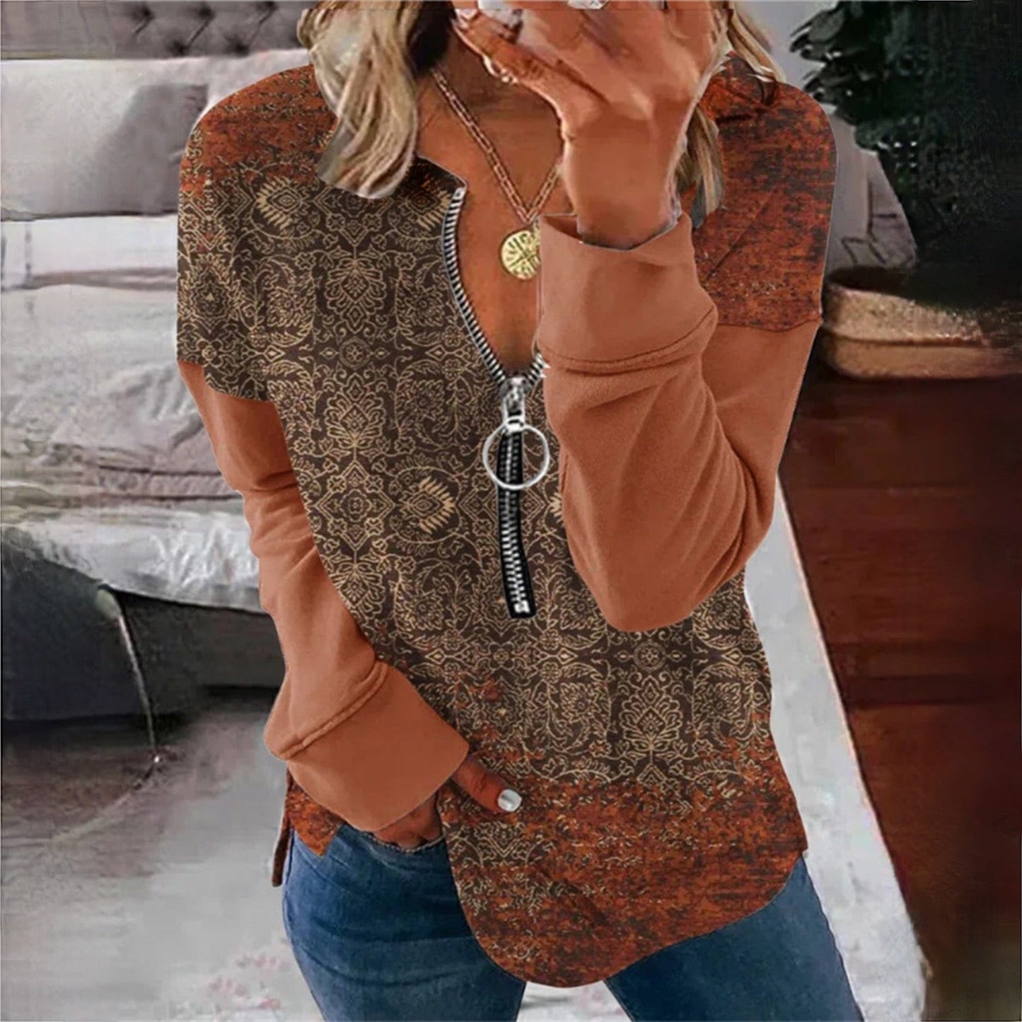 JO | Aesthetic print sweater