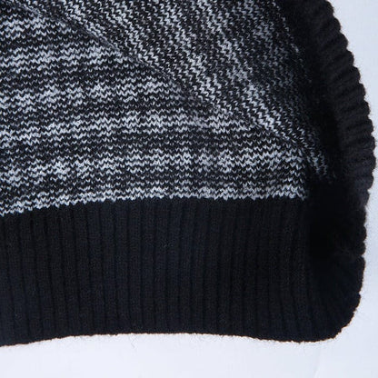 JO | Elegant sweater with black and white check pattern