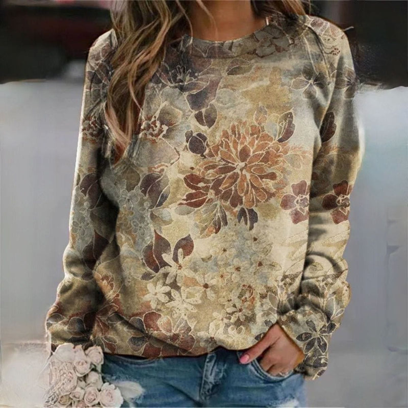 JO | Sweater with elegant floral pattern