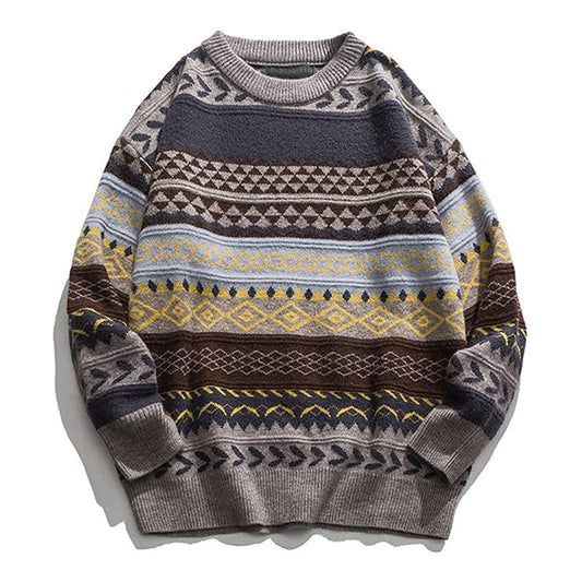 JO | Retro casual knitted sweater 2024