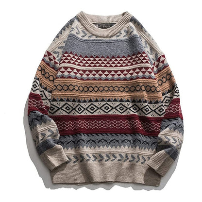 JO | Retro casual knitted sweater 2024