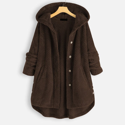 JO | warm teddy jacket with hood