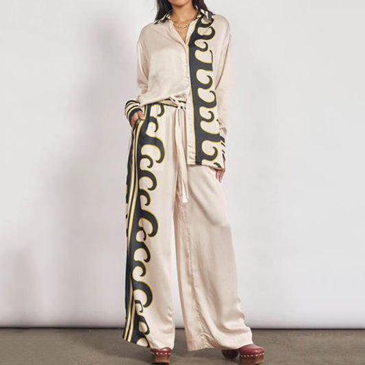 Women's Stylish Solid Color Two Piece Suit artswardrobe