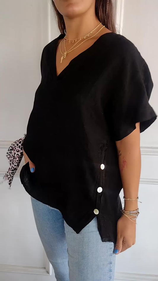 Women's Casual Cotton Top 6804