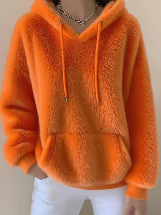 Women's Autumn And Winter Fleece Hoodie artswardrobe